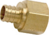 Pex Adapter, Lead Free, 1/2 In. Brass Barb x 3/4 In. FPT