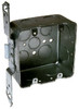 3 Gang  Outlet Box, TS Bracket, Steel, 2-1/8 x 4 In. Square
