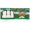 No Dig Decorative Landscape Edging Kit, White Adirondack Style, 10 Ft.