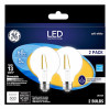 LED Globe Light Bulbs, Soft White, Clear, Dimmaable, 500 Lumens, 5 Watt, 2-Pk.