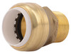 Push Fit Pipe Connector, 3/4 In. PVC x 3/4 In. MPT