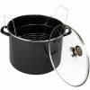 Heavy-Gauge Water Bath Canner With Rack & Glass Lid, 21 Qt.