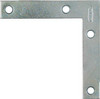 4-Pk., 3-1/2 In. Zinc Flat Corner Iron