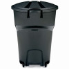 Roughneck Wheeled Trash Can, w/ Lid, 32 Gallons (4 pieces)