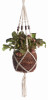 Beaded Plant Hanger Cord, Brown Cotton, 42 In. (6 pieces)