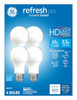 LED Refresh HD Light Bulb, Daylight, A19 Medium Base, 8.5 Watt, 4-Pk.