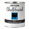 Specialty Chalkboard Brush On Latex Paint, Black, Qt.