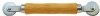 Screen Spline Rolling Tool, Wood Handle, Steel Wheels