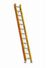 Werner GlideSafe 24 Ft. Fiberglass Tri-Rung Extension Ladder with 300 Lb. Load Capacity Type IA Duty Rating