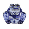 7" BLU/WHT Frog Planter (4 pieces)