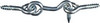 Hook & Eye, Zinc-Plated Steel, 1-1/2 In., 2-Pk.