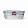 Oval Tub, Weather & Rust Resistant Steel, 7.5-Gallons