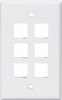6-PORT WALL PLATE