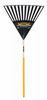 Poly Leaf Rake, 24-In., 48-In. Handle (12 pieces)