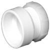 Schedule 40 DWV PVC Female Trap Adapter, H x SJ, White, 1-1/2 x 1-1/2 In.