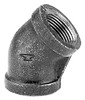 45-Degree Black Pipe Elbow, 3/8 In.