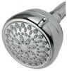 7-Spray Shower Head, Fixed Mount, Chrome, 1.8-GPM