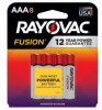 Fusion AAA (Triple A) Alkaline Batteries, 8 Pack