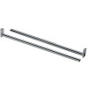 Adjustable Steel Closet Rod, Chrome, 30 to 48 In.