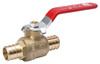 Full-Port Ball Valve, Forged Brass, Pex Connection, 3/4 In.