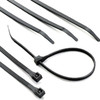 Cable Ties, Black Nylon, 11 In., 8-Pk.
