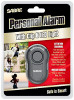 Personal Alarm with Clip, LED Flashlight, 120 Decibels, Black Case