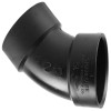 ABS/DWV 45-Degree Ell, 1/8 Bend, Hub x Hub, 4 In.