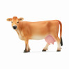 Jersey Cow Toy Animal Figure, White & Tan, Ages 3 & Up. (5 pieces)