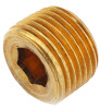Pipe Fitting, Countersink Plug, Lead Free Brass, 3/8 In. (10 pieces)