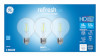 LED Globe Light Bulbs, Clear DayGlobe Light, 500 Lumens, 5.5 Watt, 3-Pk.