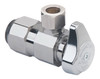 Angle Stop Valve, .5 Push Connect x 3/8-In. Compression