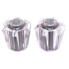 RV Utopia Faucet Handle, Clear Plastic, 2-Pk.