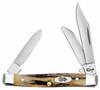 Genuine Stag Small Stockman Pocket Knife, 3 Blades, 2-5/8 In.