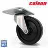 3 in. Black Polypropylene Swivel Plate Caster, 120 lb capacity, strong construction with smooth, reliable movement, Made in the USA.