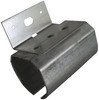 Round Rail Hanger For Sliding Barn Door, Face Mount, Galvanized, 10 Ft.