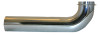 Pipe Fitting, Kitchen Drain P-Trap Ell, Chrome-Plated Brass, 1-1/2 In. OD x 7 In.