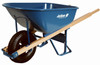 Steel Wheelbarrow, Flat Free Tire, 6 Cu. Ft.