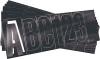 Letter Kit, Waterproof, Black, 3 In.