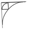 8-In. Black Decorative Steel Shelf Bracket