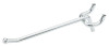 Pegboard/Wall Hook, Zinc, 4 In., 2-Pk.