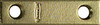 4-Pk., 2 x 1/2 In. Brass Mending Plate