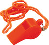Safety Whistle, Orange Plastic