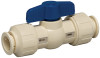 Push Fit Ball Valve, CPVC, 1/2 In.