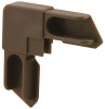 Window Frame Corner, Bronze Aluminum, 3/8 In., 20-Pk.