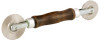 Professional Screen Spline Rolling Tool, Wood Handle, Steel Ball-Bearing Wheels