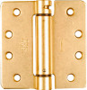 Adjustable Spring Hinge, Brass, 4 x 4 In.