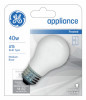 Frosted Appliance Bulb, A15, Medium Base, 40 Watts (6 pieces)