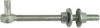 5/8 x 8 In. Zinc Bolt Gate Hook