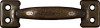 Window Sash Lift, Bar-Type, Antique Brass Finish, 4 In.