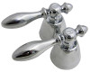 Universal, Chrome, Lever, Hot & Cold Handles, Pr.